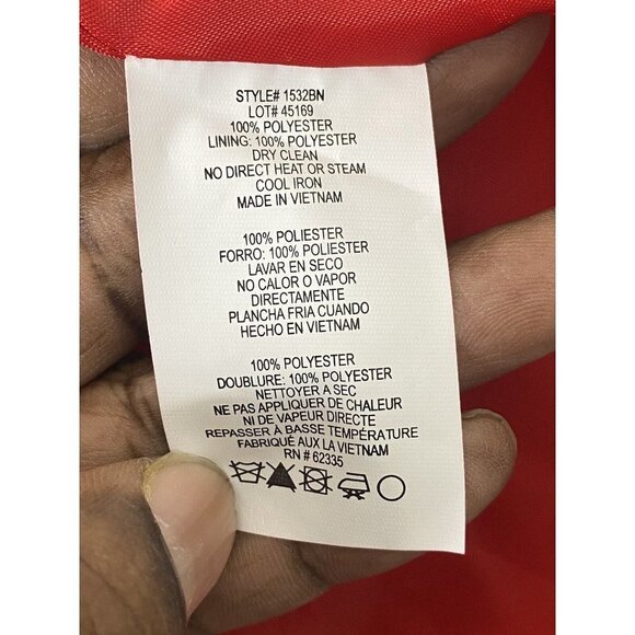 Blondie Nites by Stacy Sklar Womens Dress Halter Neck Red Mini‎ Size Juniors 1 - Picture 4 of 6